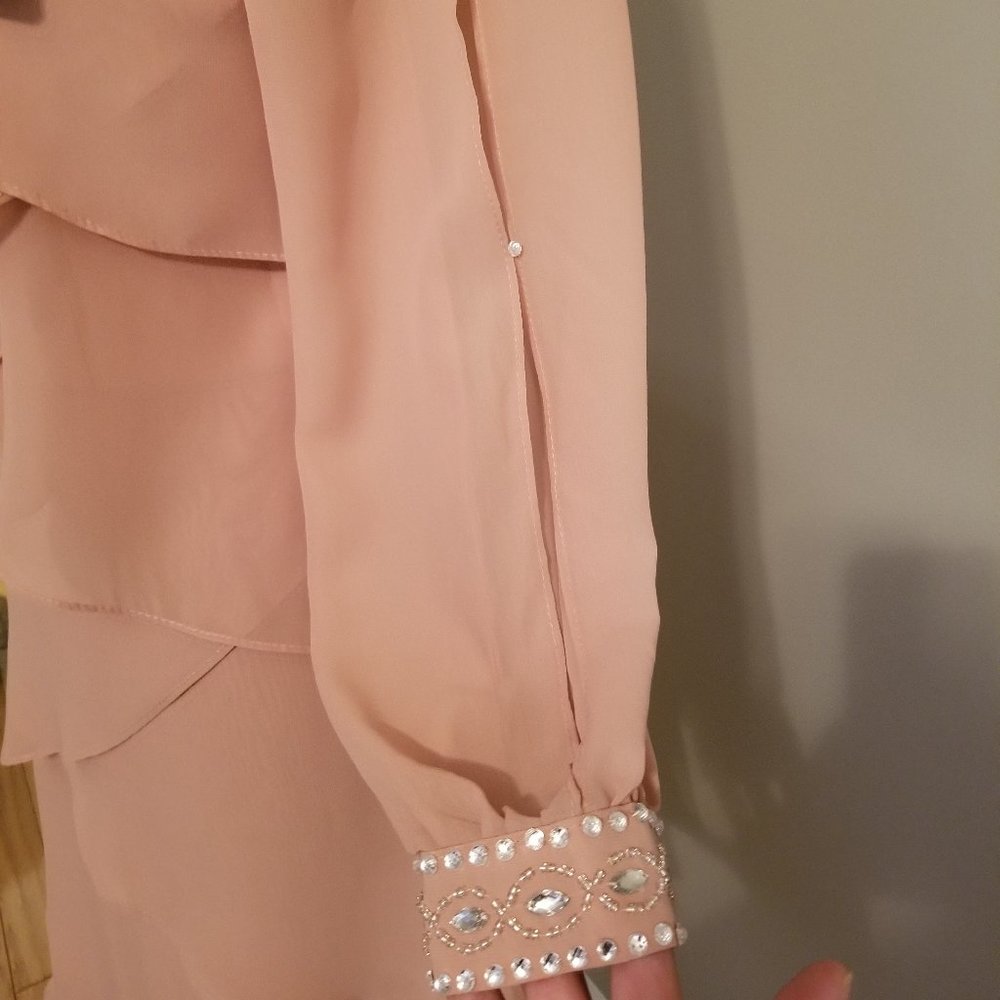 JJ's House A-Line Asymmetrical Chiffon Dress - Picture 4 of 9